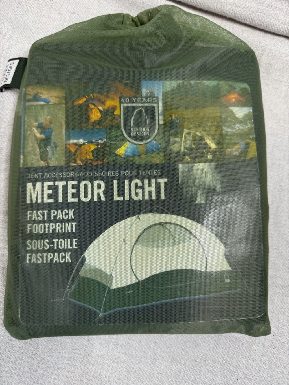 NWT Sierra Designs Meteor Light Fast Pack Footprint – Green